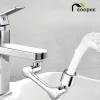 1080° Universal Rotation Faucet Washbasin Robot Arm Tap Dual Mode Sprayer Head Bathroom Sink Splash-proof Swivel Faucet