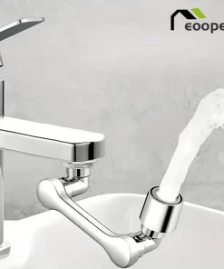 1080° Universal Rotation Faucet Washbasin Robot Arm Tap Dual Mode Sprayer Head Bathroom Sink Splash-proof Swivel Faucet