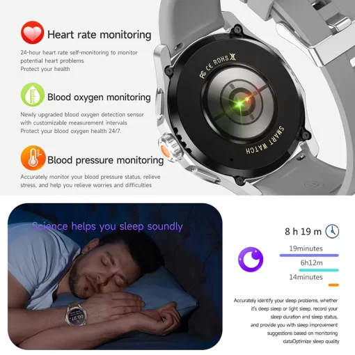 S4 Ultra For Xiaomi Smart Bracelet Men Watch AMOLED HD Screen Bluetooth Call GPS Trajectory NFC Heart Rate Compass SmartWatches - Image 6