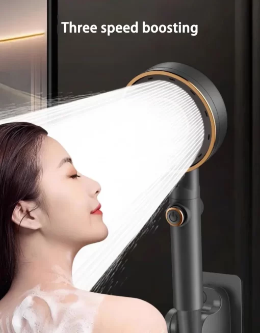 Xiaomi High Pressure Shower Head With Stop Button 3 Modes Adjustable Water Saving Spray Nozzle One Key Stop Bathroom Accessories - Image 4
