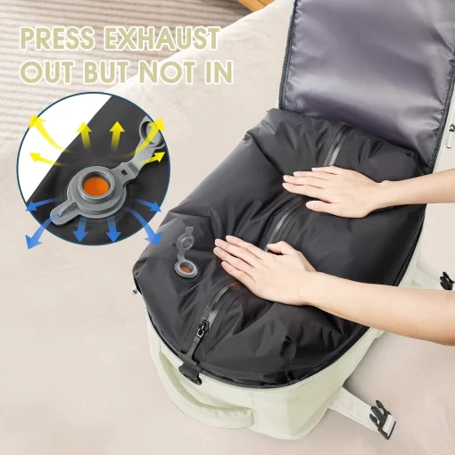Ryanair Backpack Travel Cabin Airplane 40x20x25, Air Vacuum compression Backpack - Image 6
