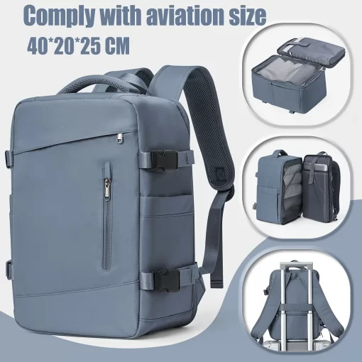 Men Laptop Backpack Wizzair Carry On Cabin Bag Ryanair 40x20x25