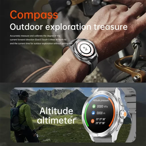 S4 Ultra For Xiaomi Smart Bracelet Men Watch AMOLED HD Screen Bluetooth Call GPS Trajectory NFC Heart Rate Compass SmartWatches - Image 5