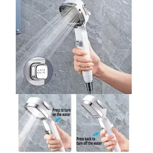 Xiaomi High Pressure Shower Head 3 Modes Adjustable Shower Head Set Smart Bathroom New Djustable Shower Head Accessories Sprayer - Image 4