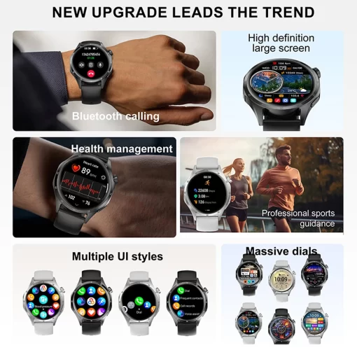 New GT5 PRO GPS sports Smart Watch AMOLED HD Screen Fitness Tracker Bluetooth Call Heart Rate Monitoring Smartwatch For Huawei - Image 2