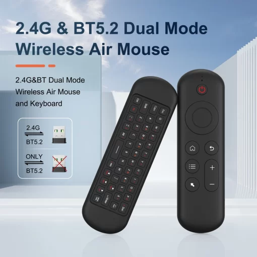 Air Mouse Remote Control Wireless Backlit Mini Keyboard Dual Mode BT5.2 7 Color Backlight For Android Smart TV Box PC - Image 5