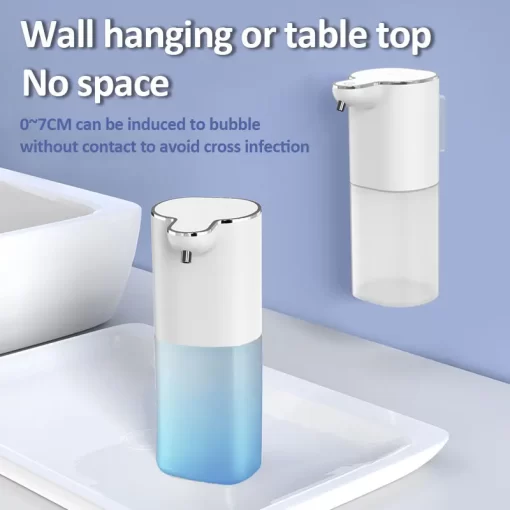 Automatic Foam Soap Dispensers 400ml 4-Gears Bathroom Smart Washing Hand Machine USB Rechargeable Touchless Hand Sanitizers - Image 3