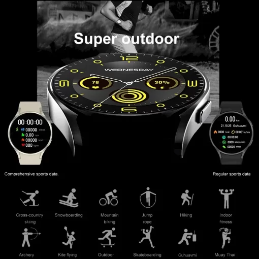 KESHUYOU 2025 New Watch 6 Smart Watch Bluetooth Call Health Monitoring Alarm Clock Fashion Sports Watch - Image 6