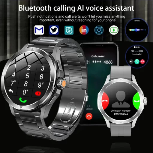 S4 Ultra For Xiaomi Smart Bracelet Men Watch AMOLED HD Screen Bluetooth Call GPS Trajectory NFC Heart Rate Compass SmartWatches - Image 3